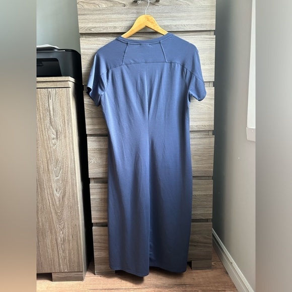 Columbia Women Short Sleeves Long Blue Midi/Maxi Dress Small - Picture 6 of 6